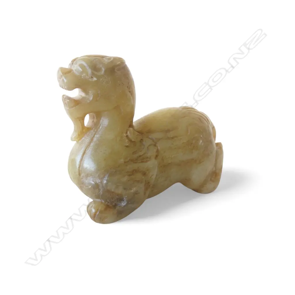 Ming Dynasty 1368-1644 jade Pixiu figure, Image 1++